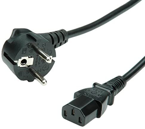 ROLINE Kaltgerätekabel C13, Schutzkontaktstecker, schwarz, 3 m