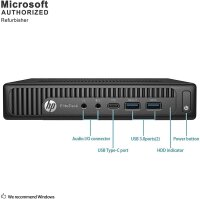 HP EliteDesk 800 G2 Computer PC Mini Intel i3-6100T 8GB RAM 256GB SSD Windows 11