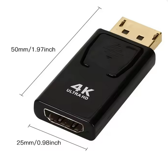 4K DisplayPort auf HDMI Adapter HDTV Adapter